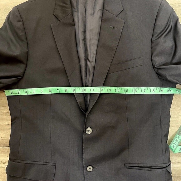 Men's Valentino Blazer Fleece Wool Black US 40 FR 50 Excellent! - Picture 5 of 8